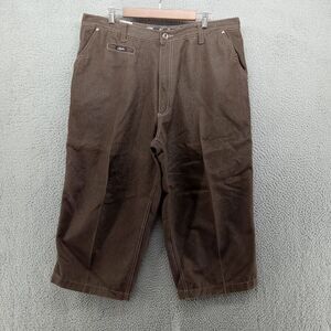 Vtg Karl Kani Jeans Mens 38x34 Brown Ultra Wide Baggy Measures 35" Long
